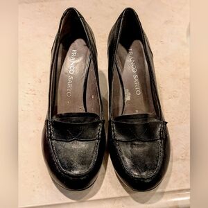 Franco Sarto Black Heels Elegant Design